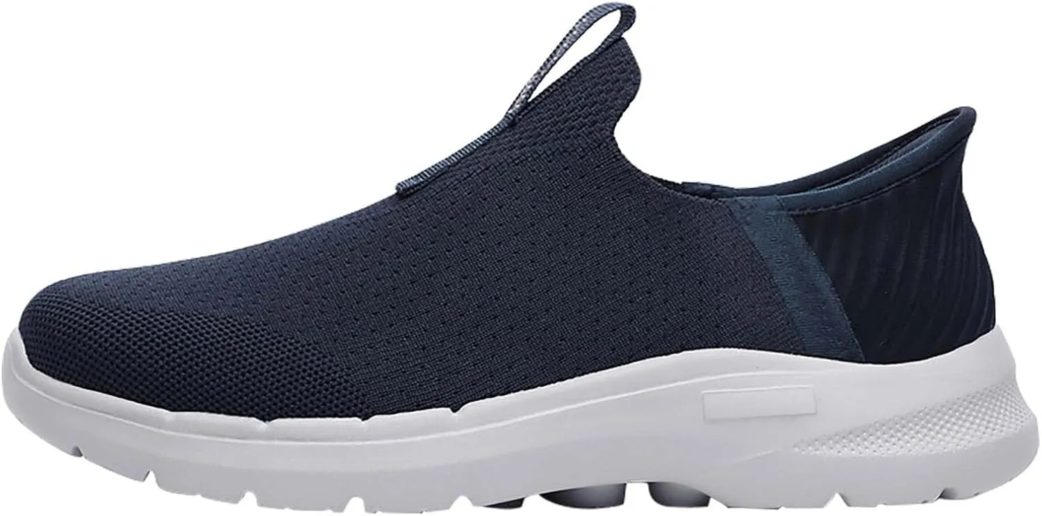 Running Shoes for Men Wide Feet Brown Casual Shoes White Sneakers Women's Soft Sole Mesh Comfort Orthopedic Waterproof Tennis Shoe Loafers Casual Slip On