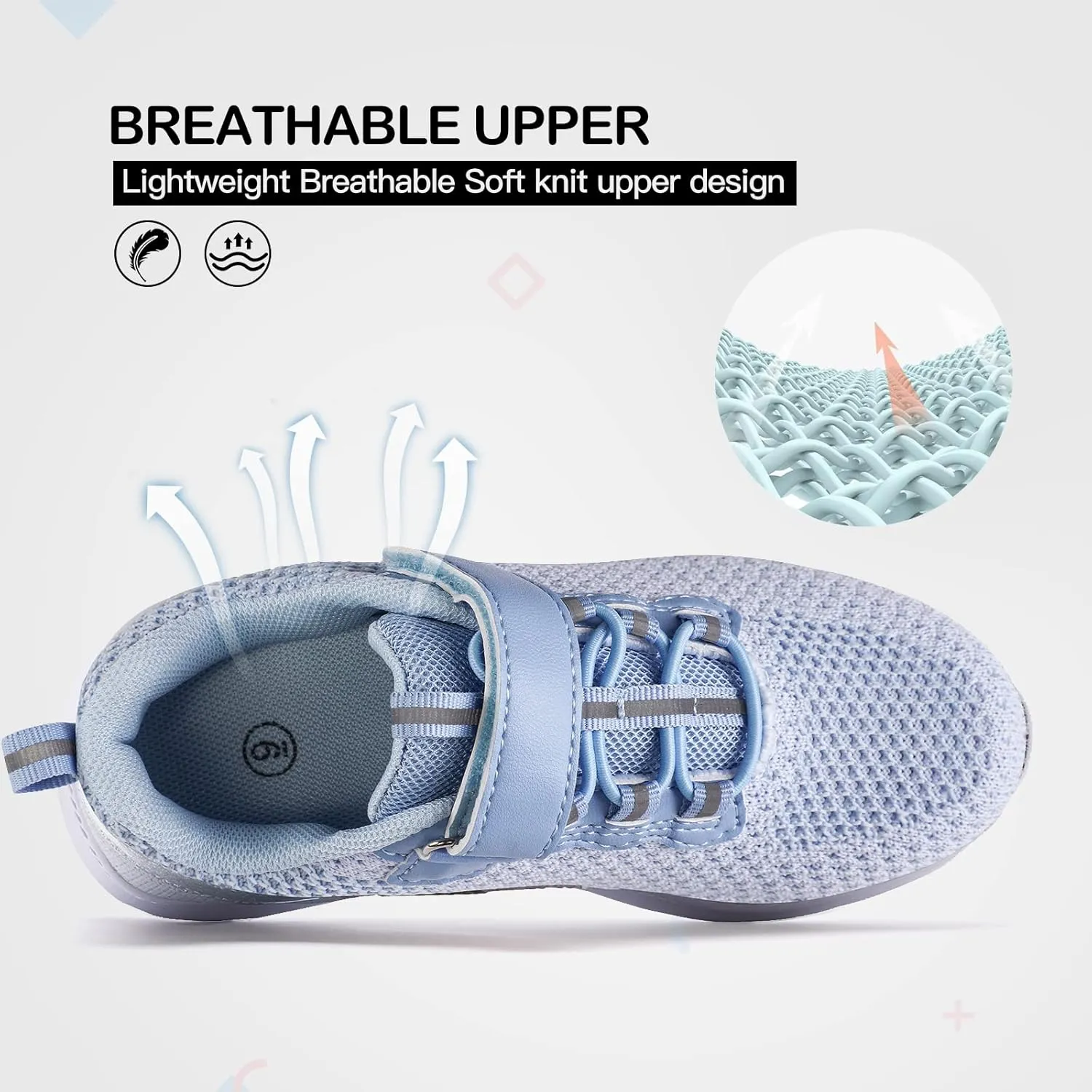 RUNSIDE Kids Shoes, Boys Girls Sneakers Lightweight Athletic Walking/Running Tennis Shoes(Toddler/Little Kid/Big Kid)