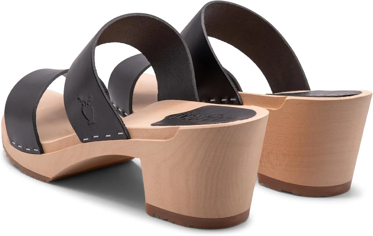 Sandgrens Handmade Swedish Wood Clogs for Women, High Heel Sandals | Stockholm High