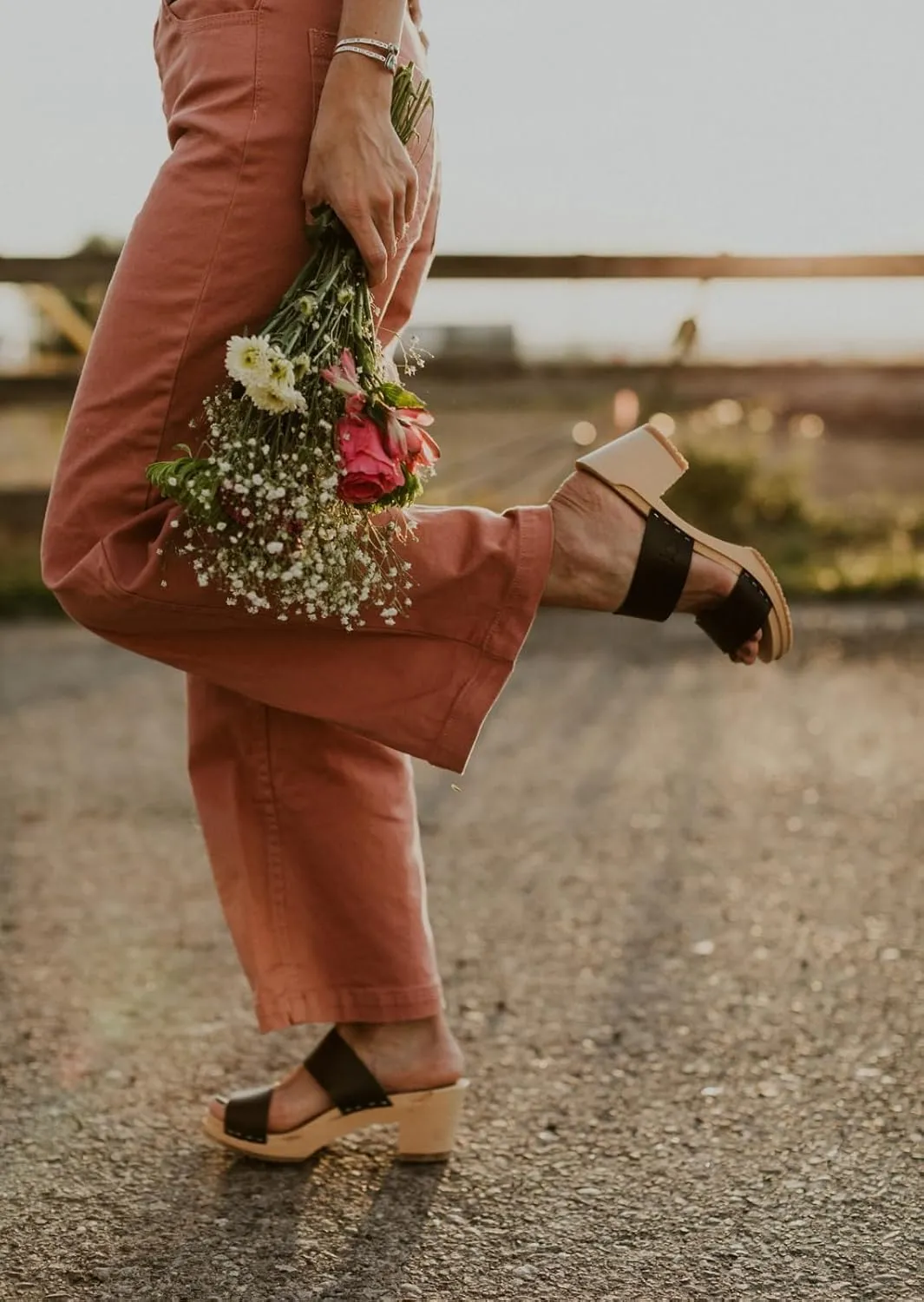 Sandgrens Handmade Swedish Wood Clogs for Women, High Heel Sandals | Stockholm High