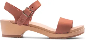 Sandgrens Handmade Swedish Wood Clogs for Women, Low Heel Sandals | Vienna Low