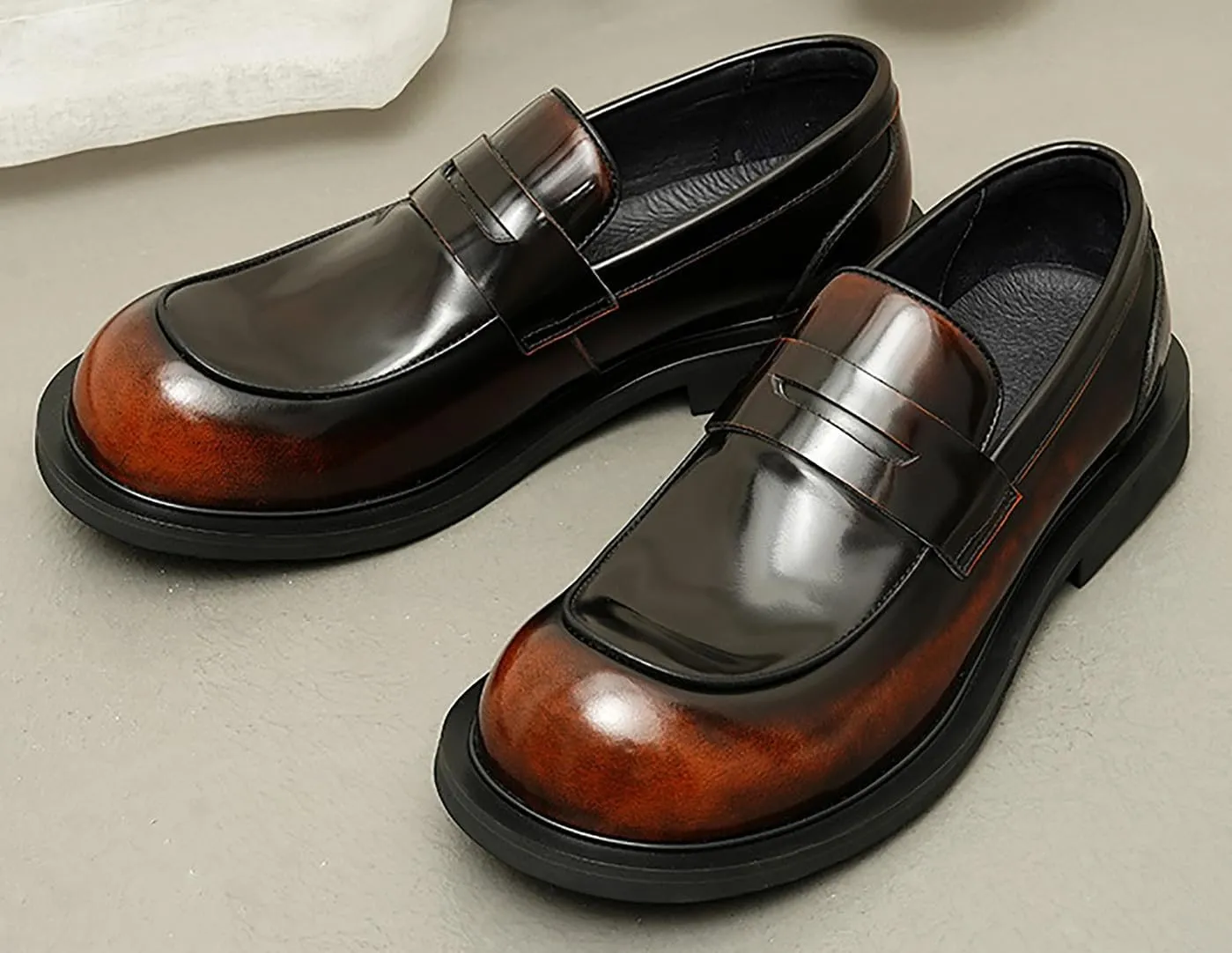 Santimon Men's Loafers & Slip-Ons Formal Dress Shoes Fashion Casual Business Wedding Leather Summer Shoes Penny Loafers Mocasines Hombre