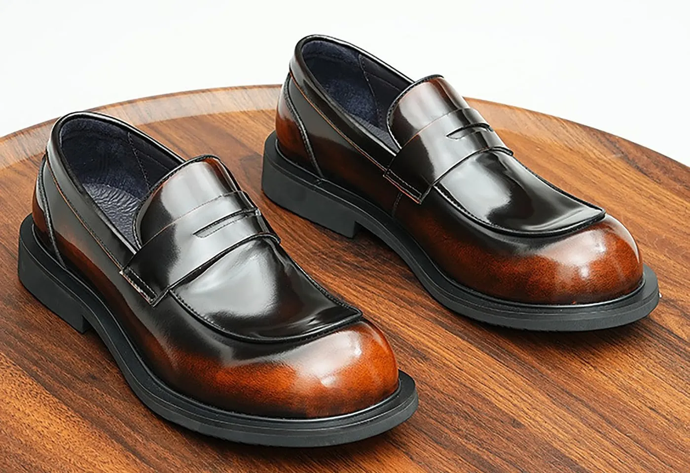 Santimon Men's Loafers & Slip-Ons Formal Dress Shoes Fashion Casual Business Wedding Leather Summer Shoes Penny Loafers Mocasines Hombre