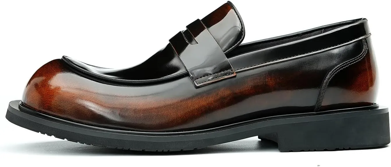 Santimon Men's Loafers & Slip-Ons Formal Dress Shoes Fashion Casual Business Wedding Leather Summer Shoes Penny Loafers Mocasines Hombre