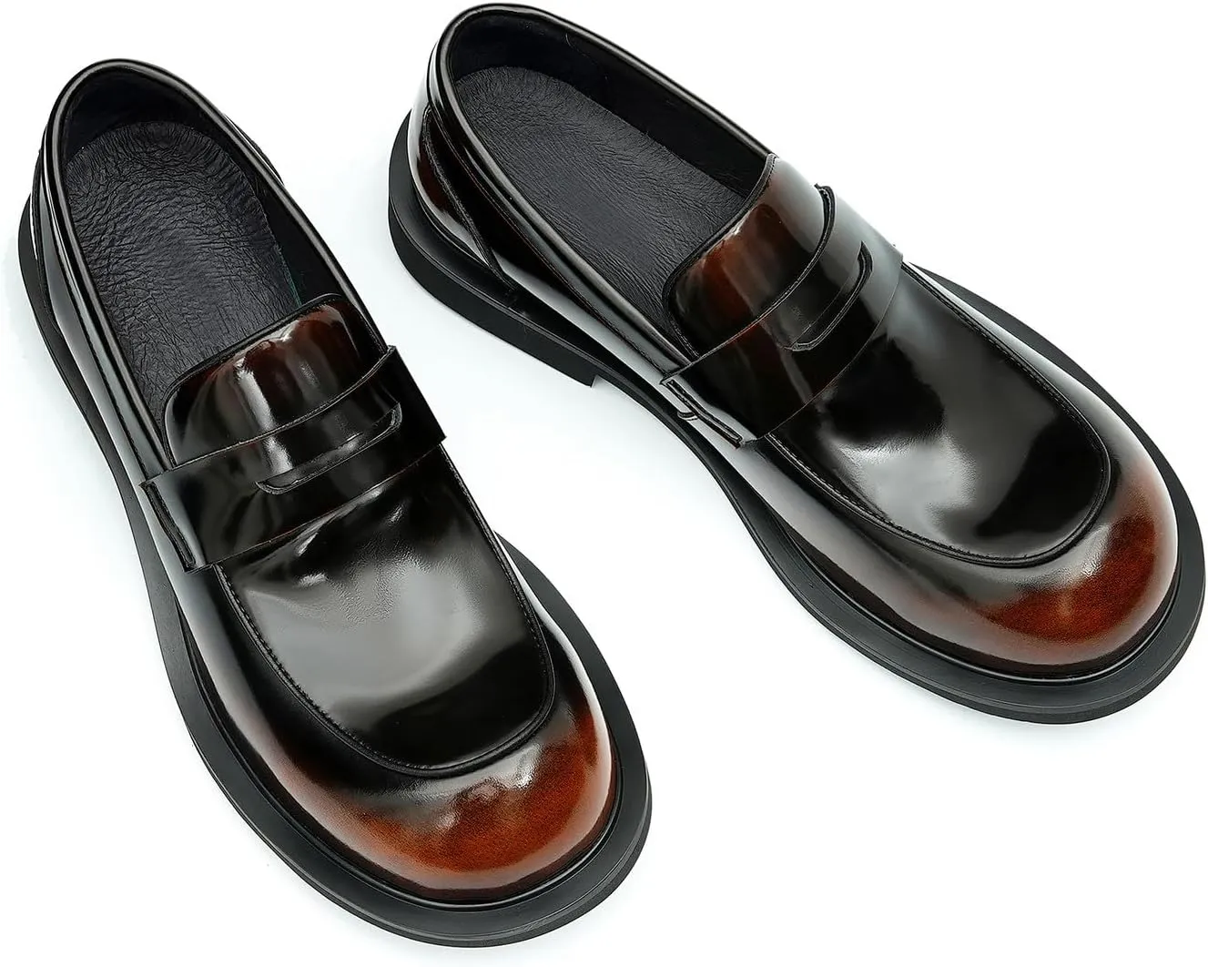 Santimon Men's Loafers & Slip-Ons Formal Dress Shoes Fashion Casual Business Wedding Leather Summer Shoes Penny Loafers Mocasines Hombre