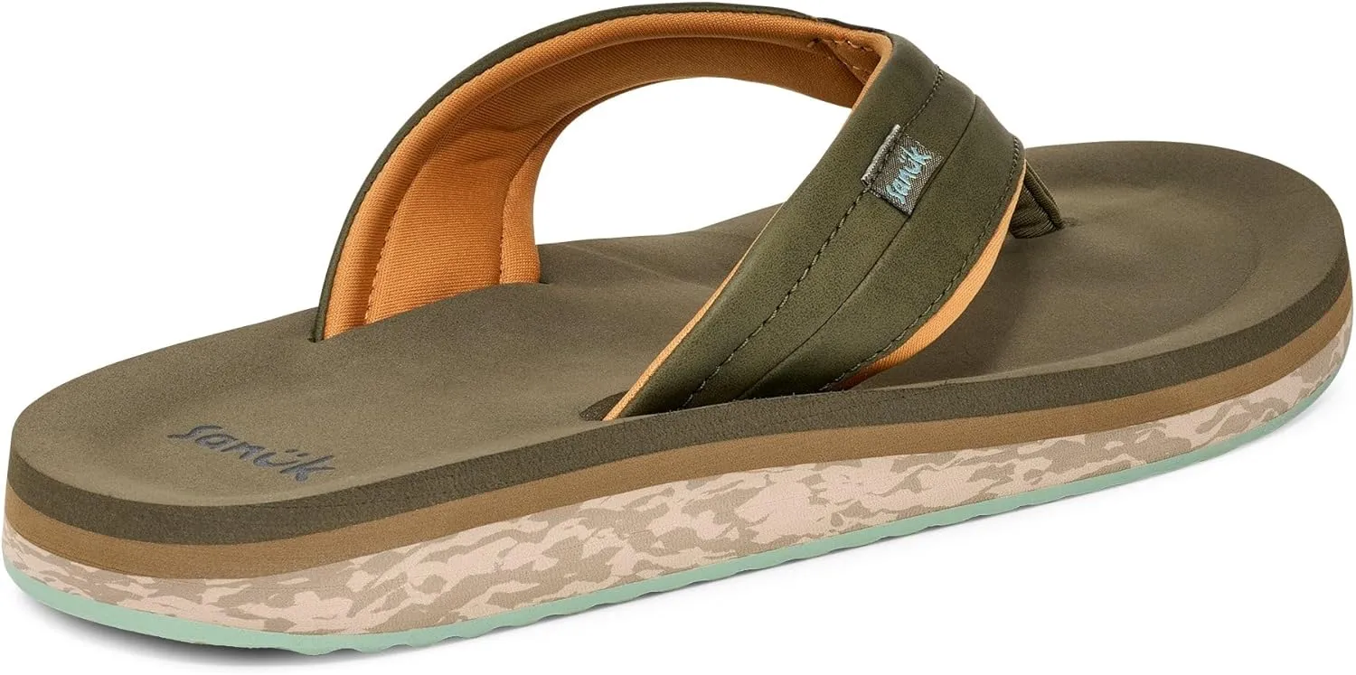 Sanuk Mens Tide Rush | Flip Flops for Men | Mens Sandals | Beach Sandals | Supportive & Lightweight | Comfort Footbed