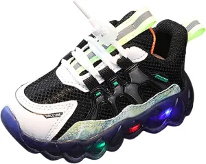sfdgfhyf Children Summer Sandals Fashion Light On LED Baby Shoes Casual Shoes Boy Sport Shoes Soft Sole Kids Sport Shoes