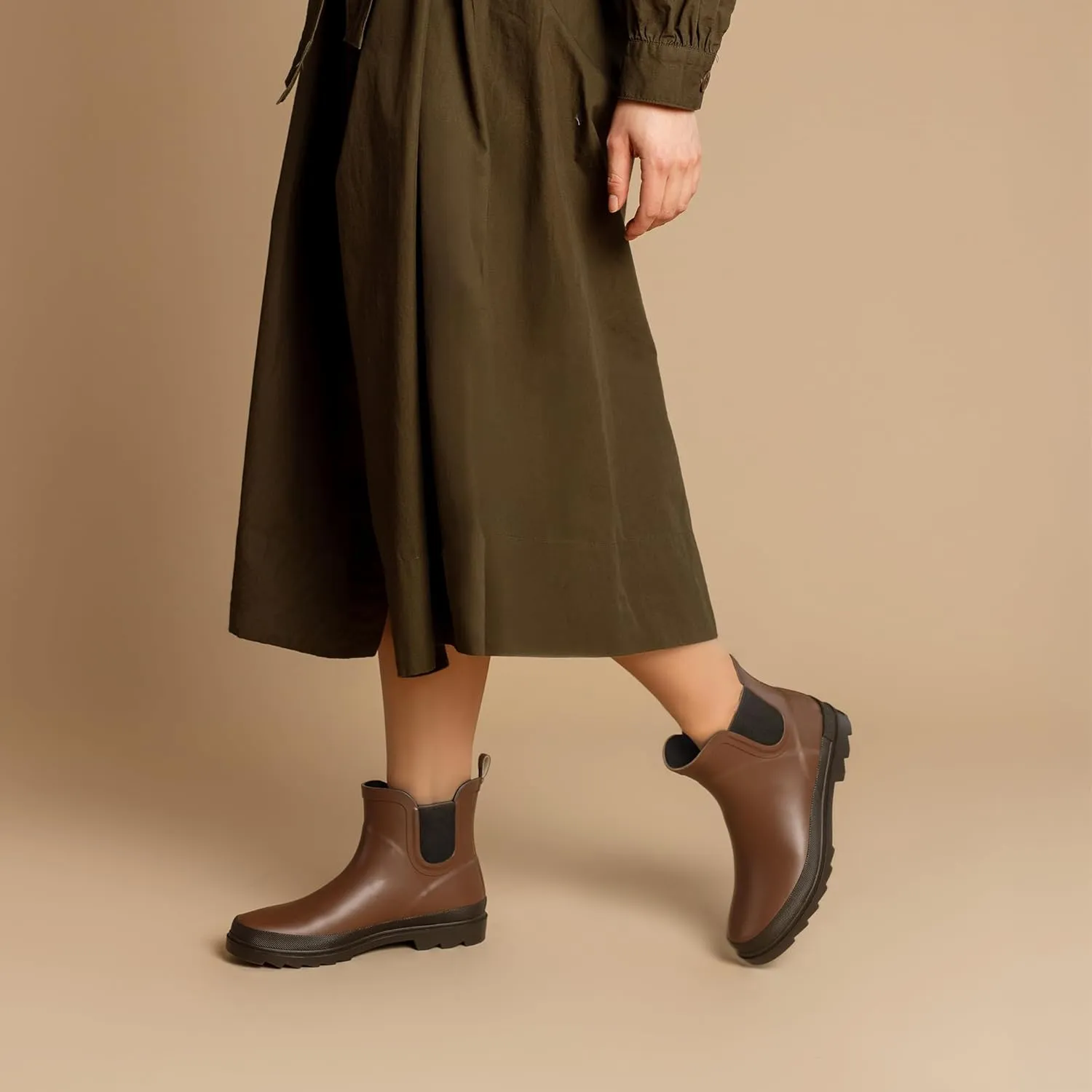 ShedRain Chelsea Rain Boot, Waterproof Ankle Rainboots for Women_P