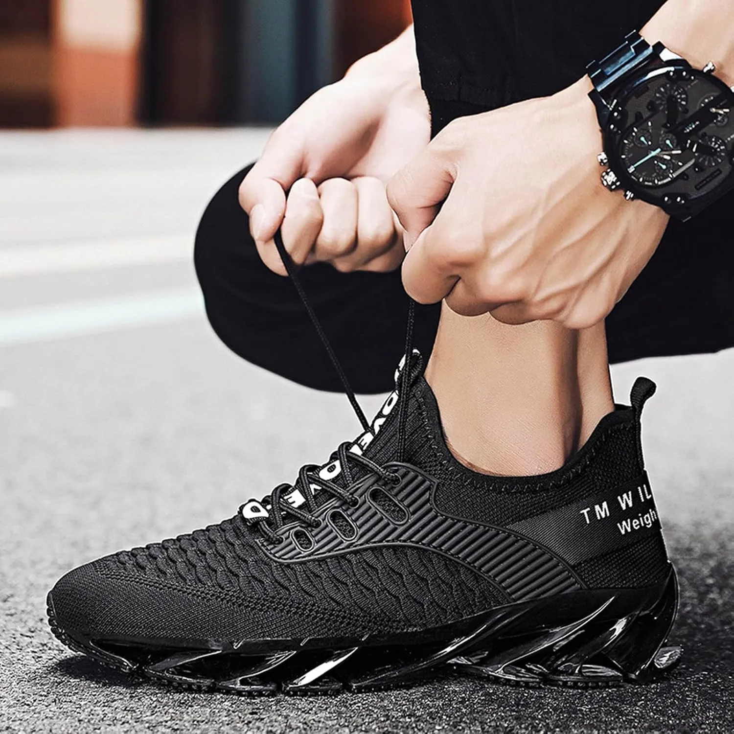 Shoes for Men Sports Low Top Mountaineering Traveling Lightweight Breathable Street Shoes