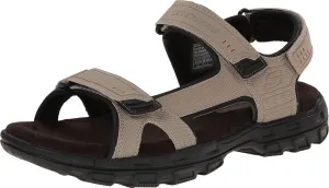 Skechers Men's Garver-Louden 64487 Open Toe Sandal W/Strap Closure, Taupe, 11 M US