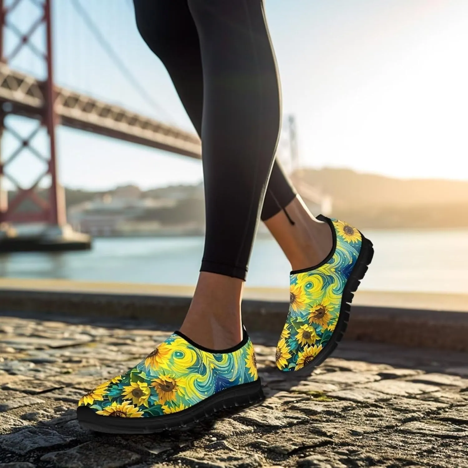Slip On Women Wide Width Loafer Slipper Shoes Athletic Running Sneakers Non Slip Memory Foam