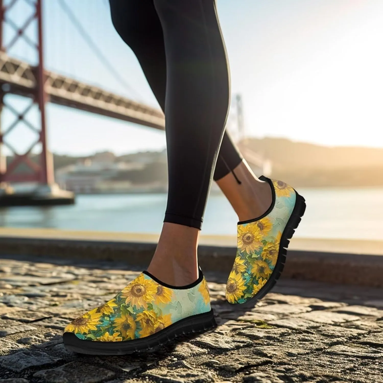 Slip On Women Wide Width Loafer Slipper Shoes Athletic Running Sneakers Non Slip Memory Foam