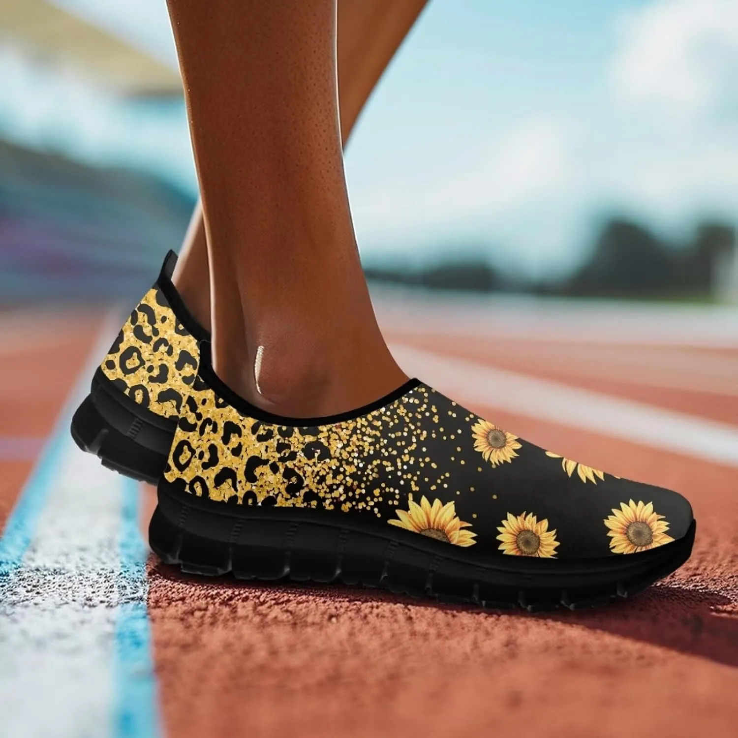 Slip On Women Wide Width Loafer Slipper Shoes Athletic Running Sneakers Non Slip Memory Foam