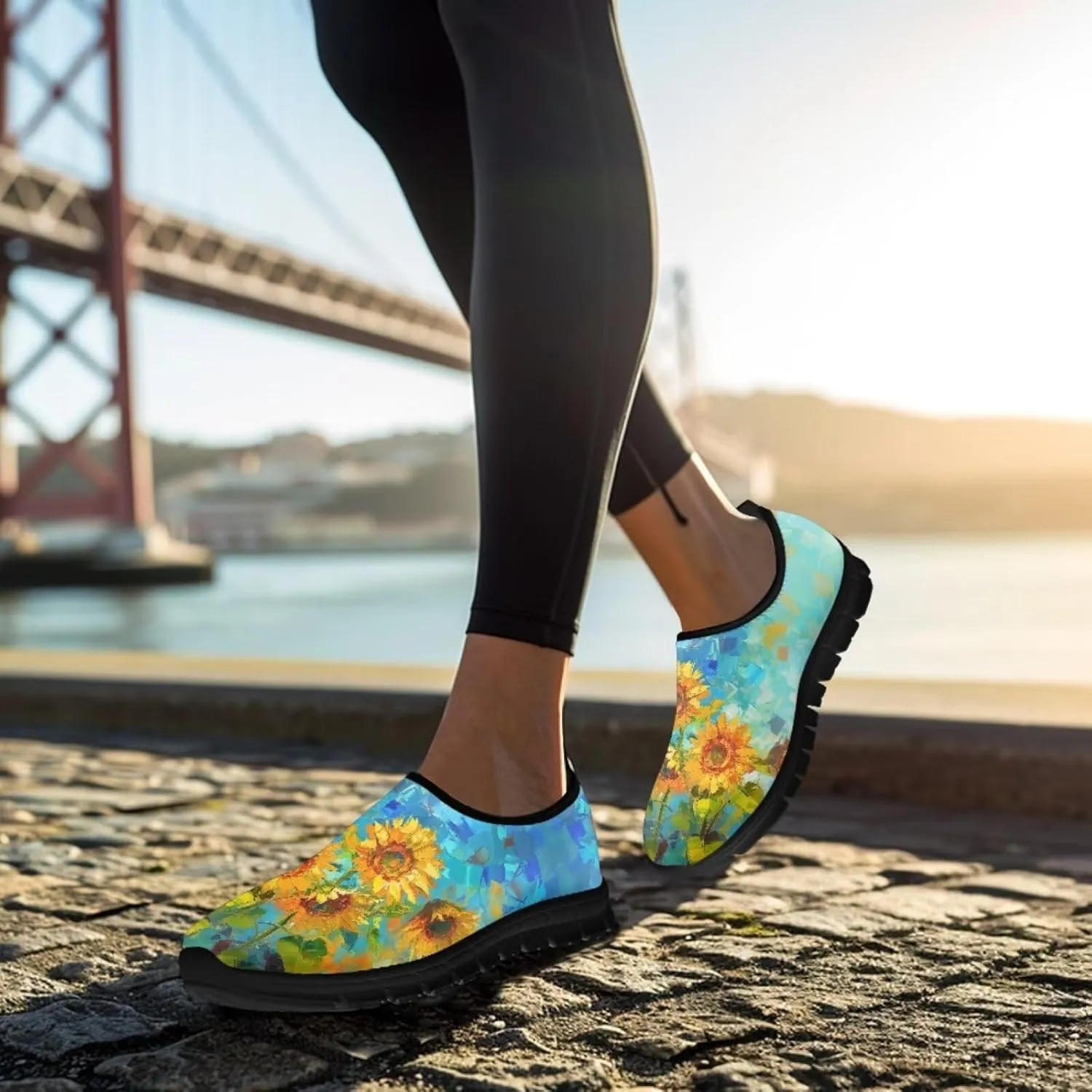Slip On Women Wide Width Loafer Slipper Shoes Athletic Running Sneakers Non Slip Memory Foam