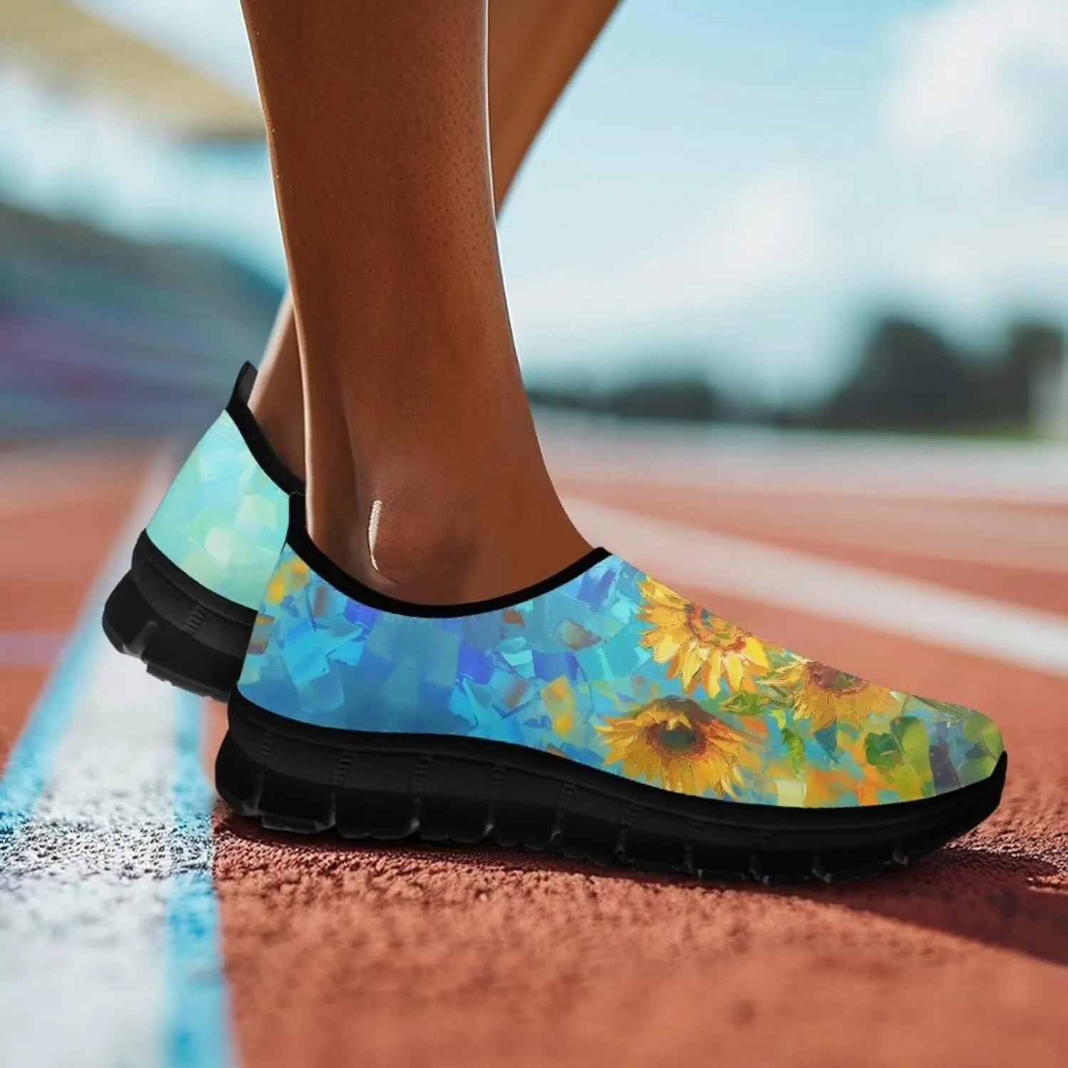 Slip On Women Wide Width Loafer Slipper Shoes Athletic Running Sneakers Non Slip Memory Foam