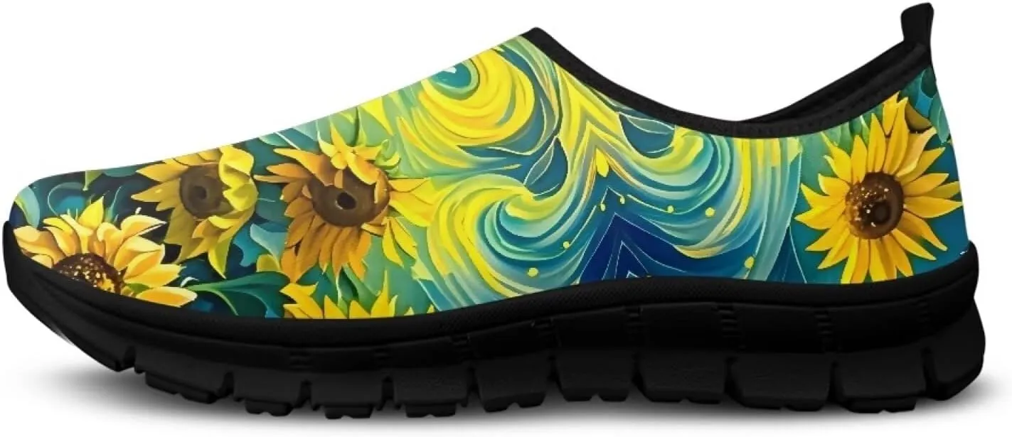 Slip On Women Wide Width Loafer Slipper Shoes Athletic Running Sneakers Non Slip Memory Foam