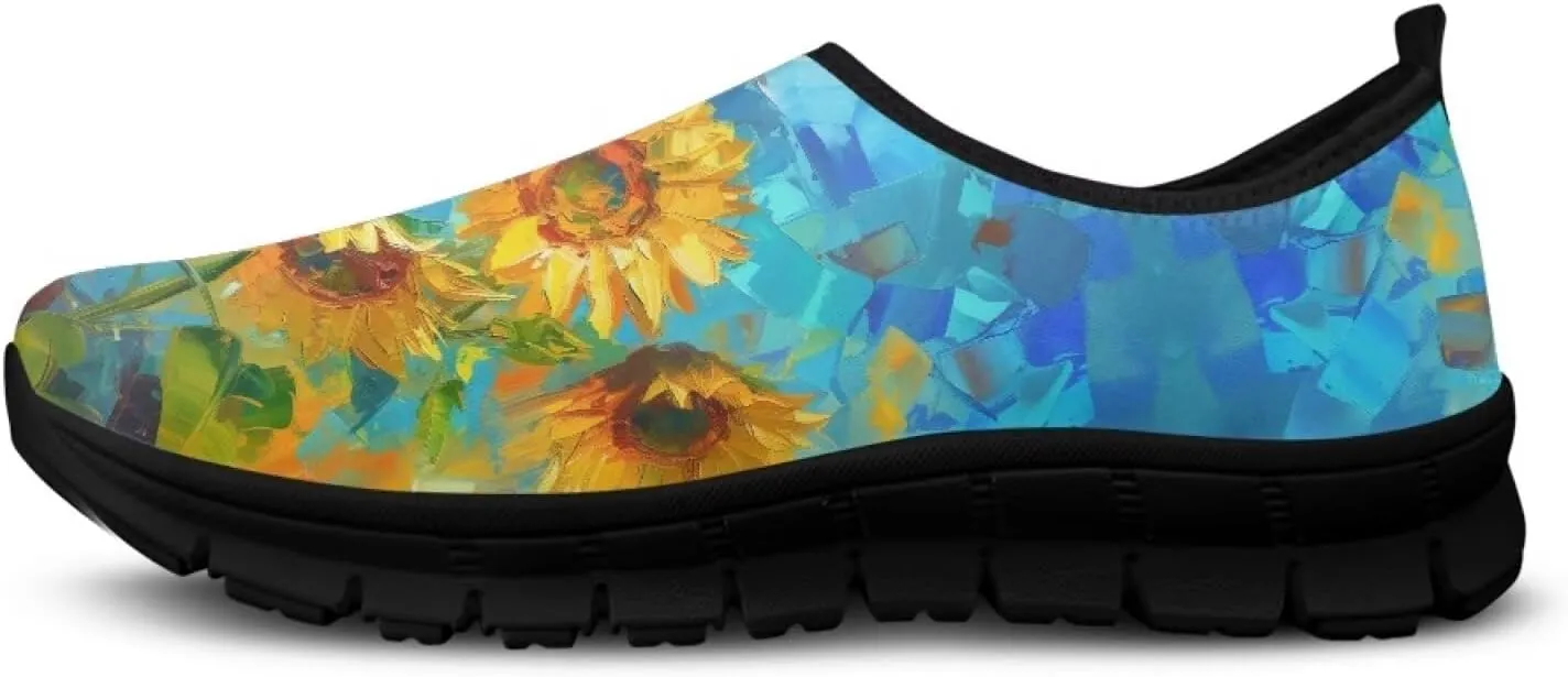 Slip On Women Wide Width Loafer Slipper Shoes Athletic Running Sneakers Non Slip Memory Foam