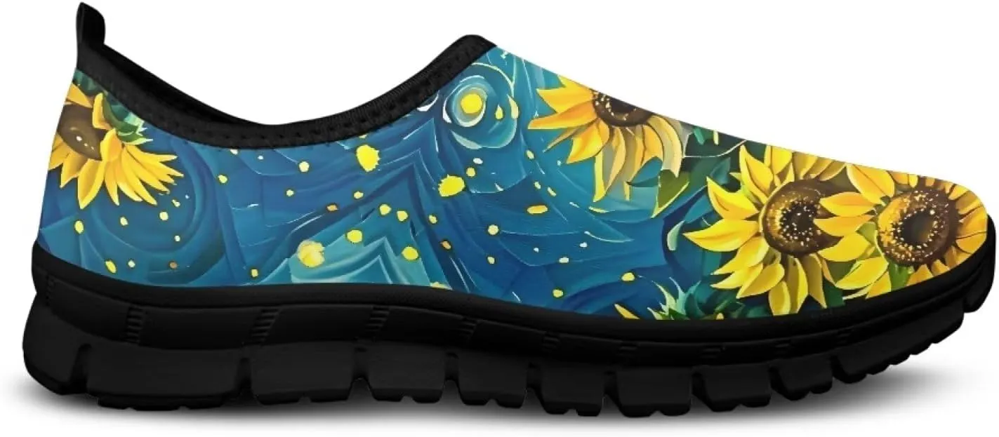 Slip On Women Wide Width Loafer Slipper Shoes Athletic Running Sneakers Non Slip Memory Foam