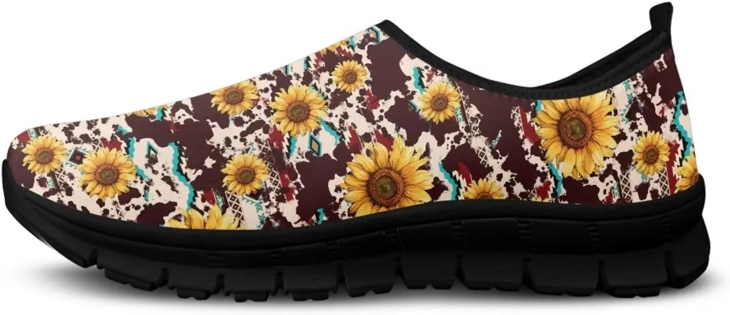 Slip On Women Wide Width Loafer Slipper Shoes Athletic Running Sneakers Non Slip Memory Foam