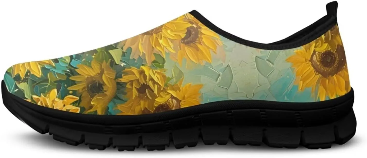 Slip On Women Wide Width Loafer Slipper Shoes Athletic Running Sneakers Non Slip Memory Foam