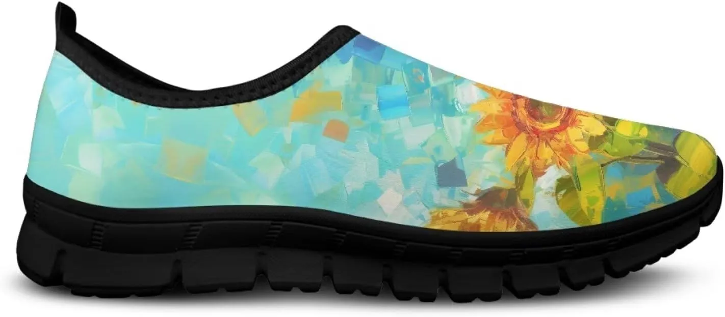 Slip On Women Wide Width Loafer Slipper Shoes Athletic Running Sneakers Non Slip Memory Foam