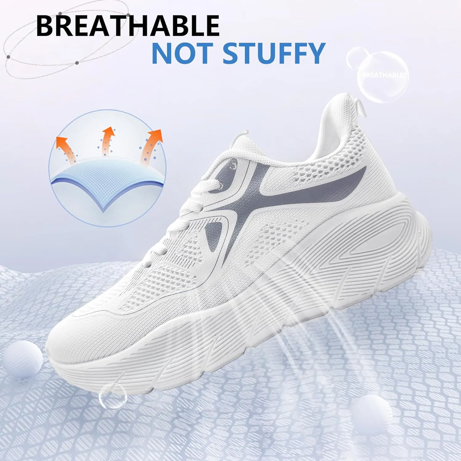 Sneakers for Women Casual Fashion Walking Shoes Lace Up Women's Athletic Tennis Running Footwear