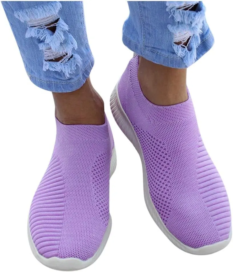 Sneakers for Women Running Shoes Slip On Casual Mens Running Shoes Cute Business Casual Shoes Women's Fashion Sneakers Slip On Tennis Shoe Trainers Shoe