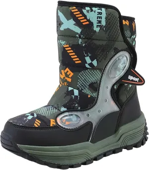 Snow Boots For Toddler Kids Snow Boots Boys Girls Mid Calf Water Proof Warm Faux F𝐮r Lined Insulated Winter Boots
