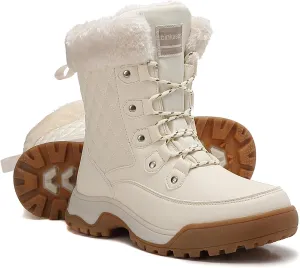 Snow Boots Women Waterproof Insulated with Laces