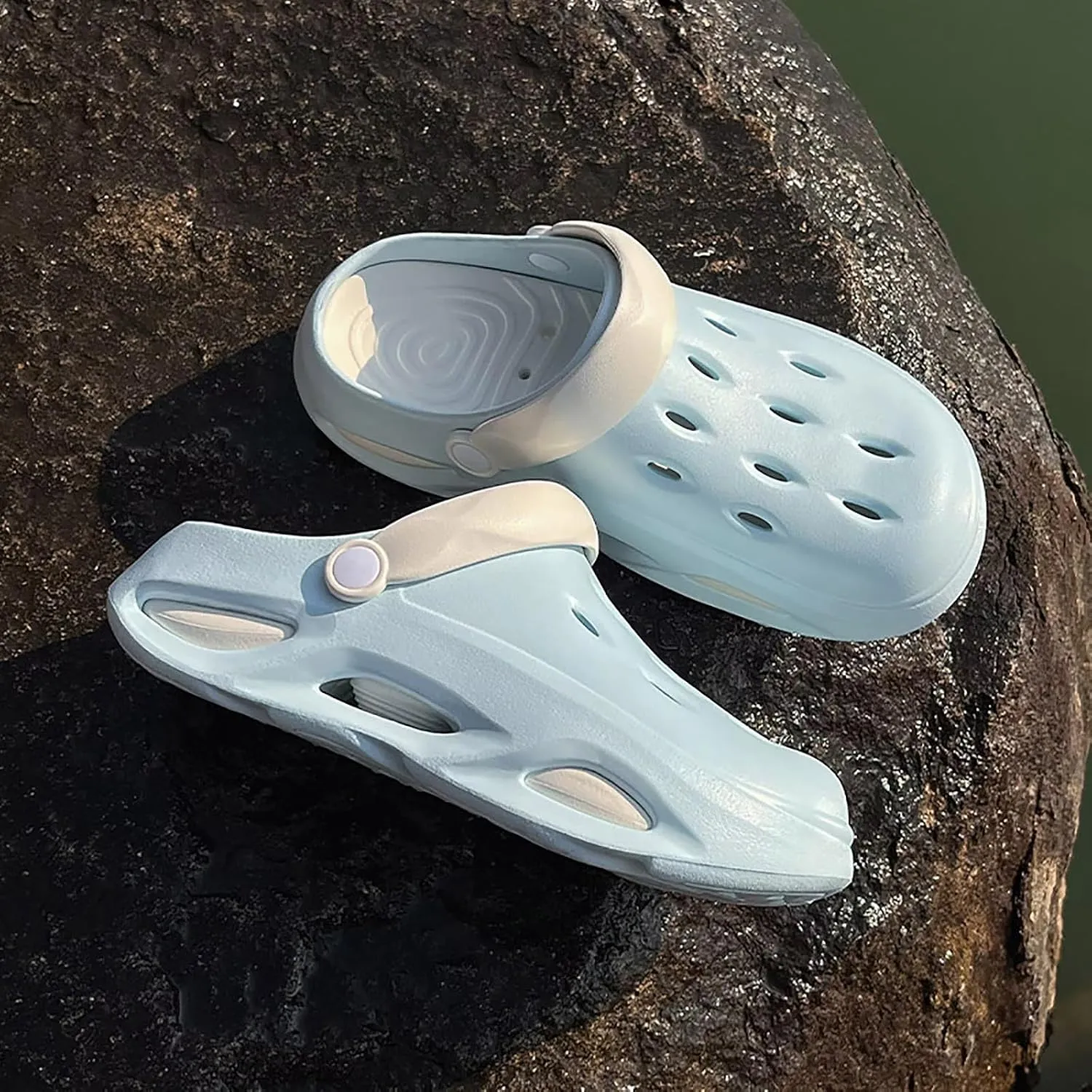 Solaud Women's Mens Garden Clogs Lightweight Breathable Arch Support Clog Shoes with Removable Cushion Footbed Slip-on Outdoor Beach Slippers