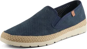 Spring Step Men's Raiden Suede Espadrilles – Slip-On Summer Shoes with Cork Insole and Rubber Outsole, Made in Spain