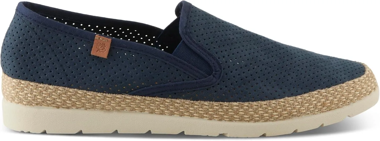 Spring Step Men's Raiden Suede Espadrilles – Slip-On Summer Shoes with Cork Insole and Rubber Outsole, Made in Spain