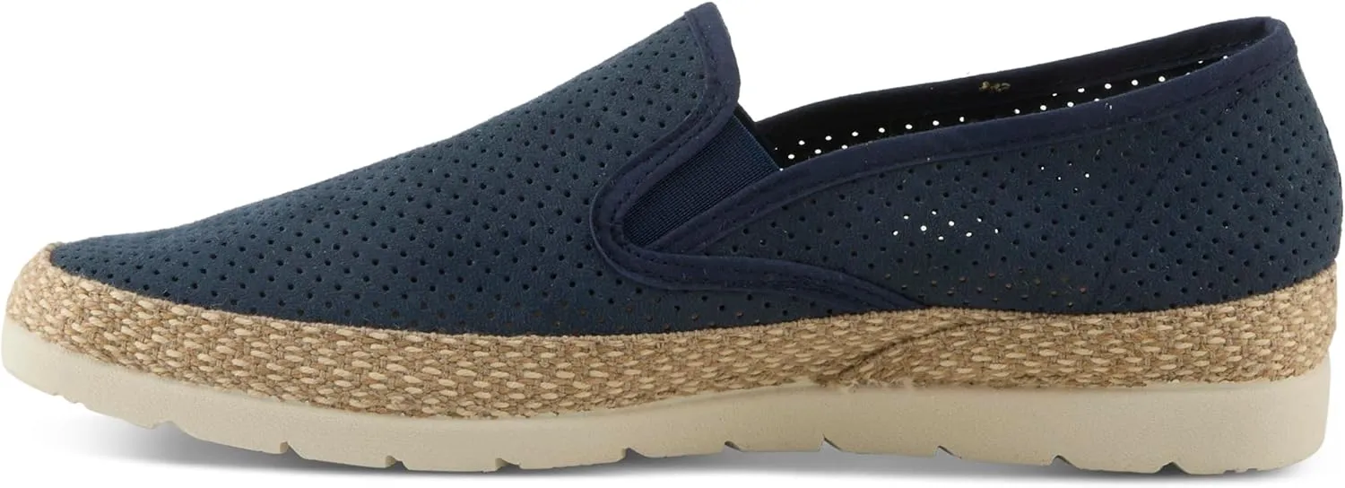 Spring Step Men's Raiden Suede Espadrilles – Slip-On Summer Shoes with Cork Insole and Rubber Outsole, Made in Spain