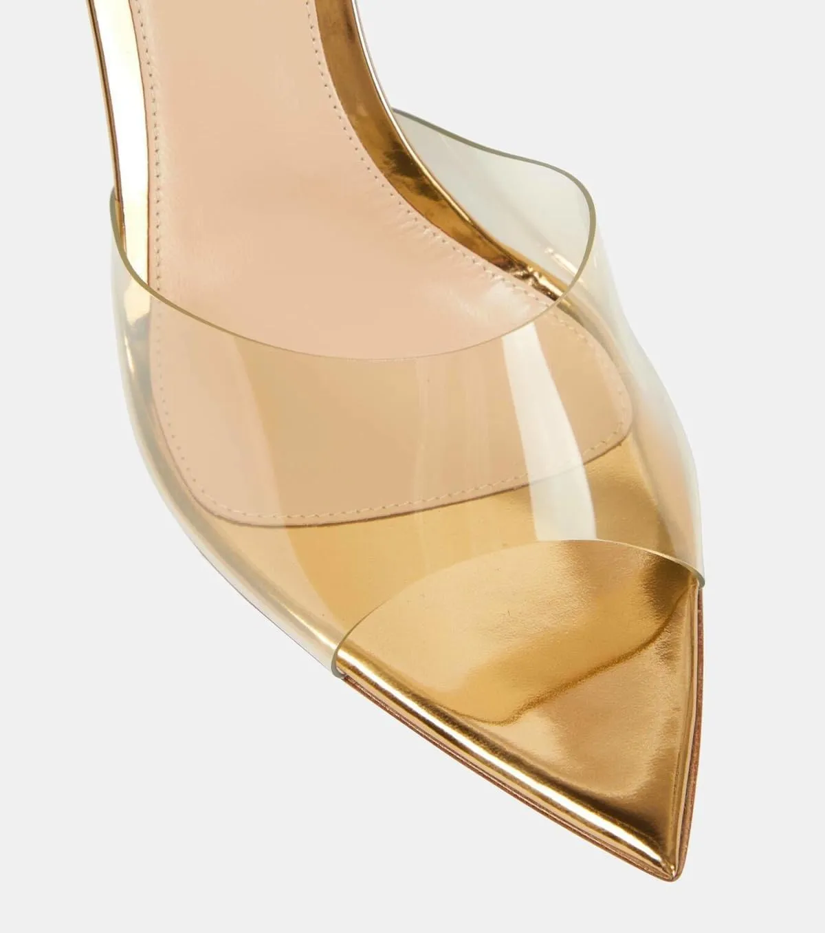 Stiletto Heels for Women Clear Pointed Open Toe Slide Sandals Fashion Sexy Slip On Transparent Strap High Heels Mules Summer Backless Party Wedding Prom Dress Shoes