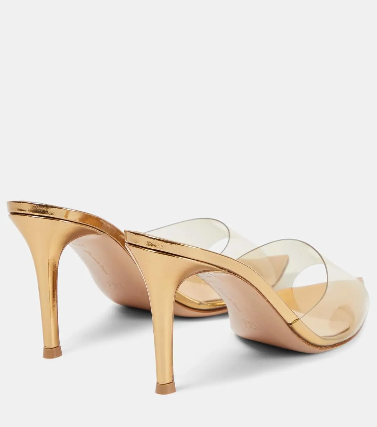 Stiletto Heels for Women Clear Pointed Open Toe Slide Sandals Fashion Sexy Slip On Transparent Strap High Heels Mules Summer Backless Party Wedding Prom Dress Shoes