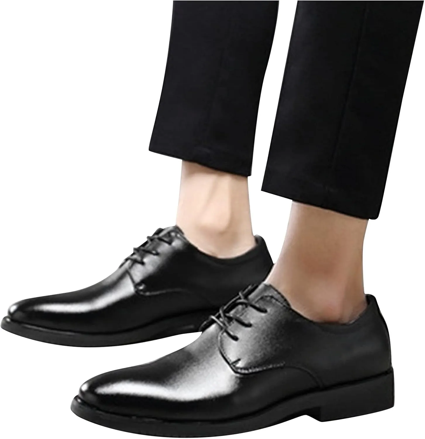 Tan Formal Leather Shoes for Men Color Solid Business Fashion Summer Style Shoes Leather Men's Leisure Breathable Men's Leather Shoes Men's Dress Oxfords Breathable Mesh Shoes