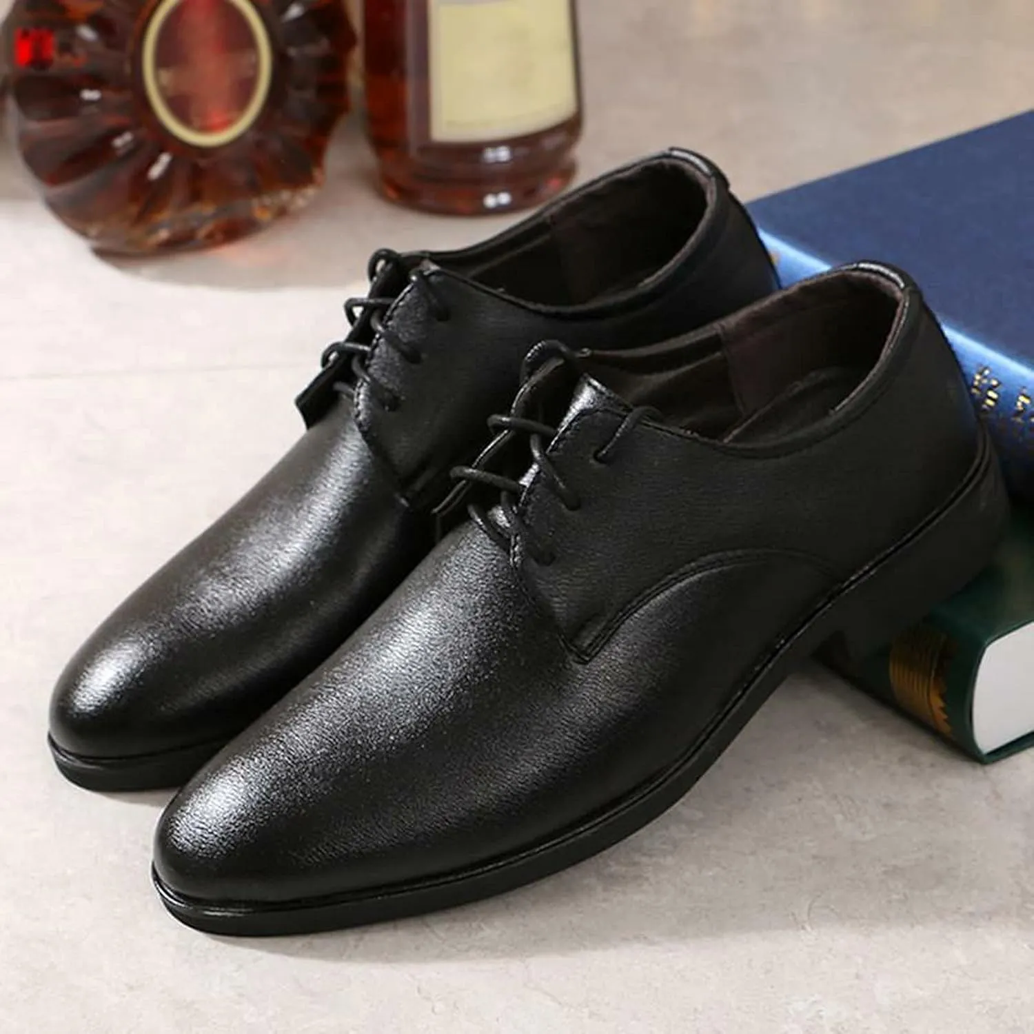 Tan Formal Leather Shoes for Men Color Solid Business Fashion Summer Style Shoes Leather Men's Leisure Breathable Men's Leather Shoes Men's Dress Oxfords Breathable Mesh Shoes