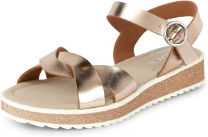 The Children's Place Girl's Platform Sandals with Adjustable Ankle Strap
