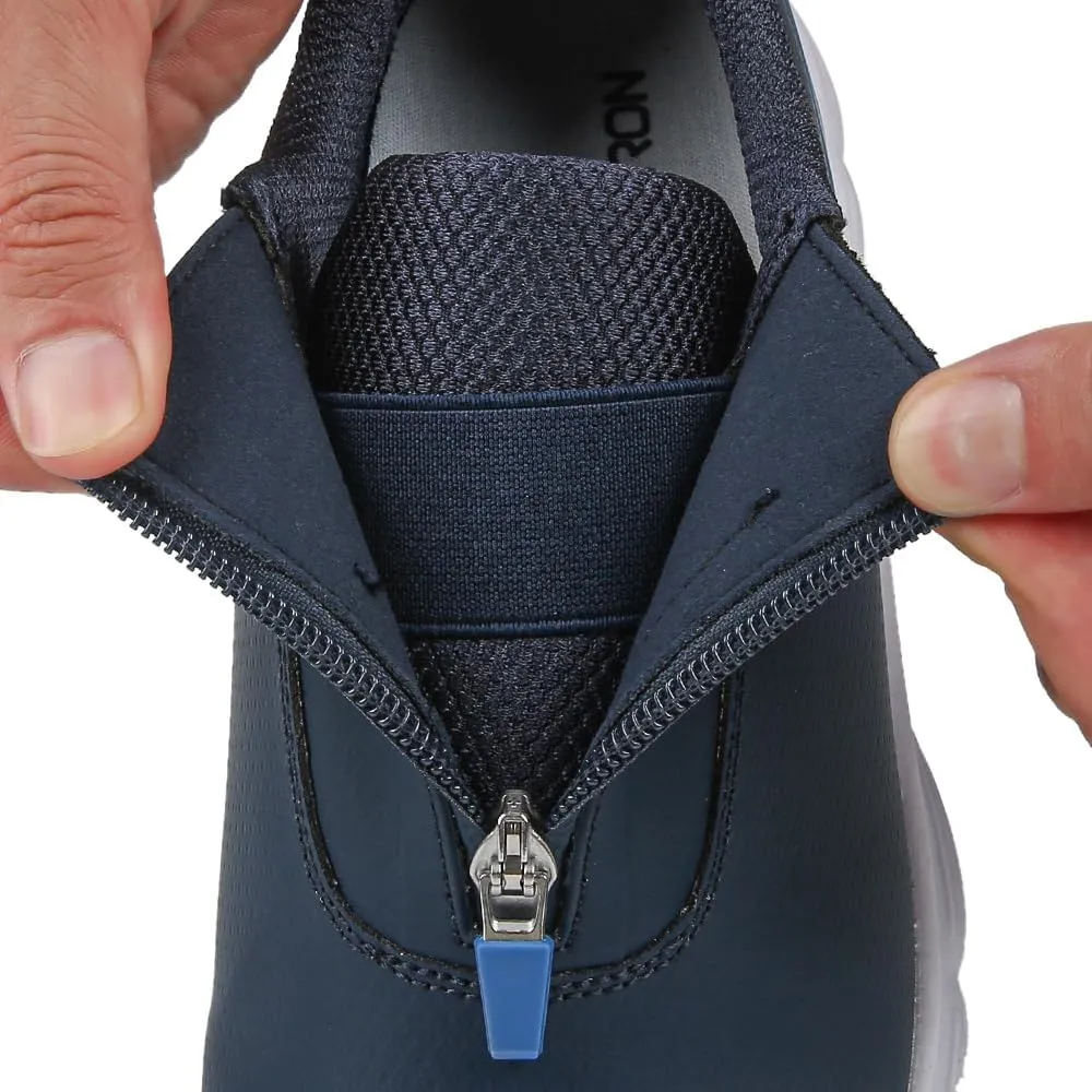 THESTRON Professional Men Waterproof Spikes Golf Shoes Sports Sneakers Male Golf Footwears New Zipper Men's Spikes Golf Shoes Man Non-Slip Walking Sneakers Slip-on Casual Golf Shoes