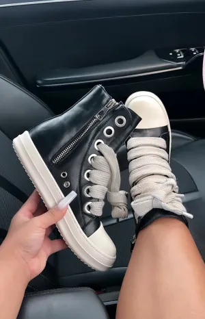 thick laced boots