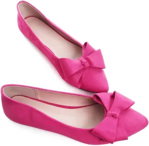 TN TANGNEST Women Classical Bowknot Flats Comfort Slip-on Pointed Toe Dress Shoes Walking Flats