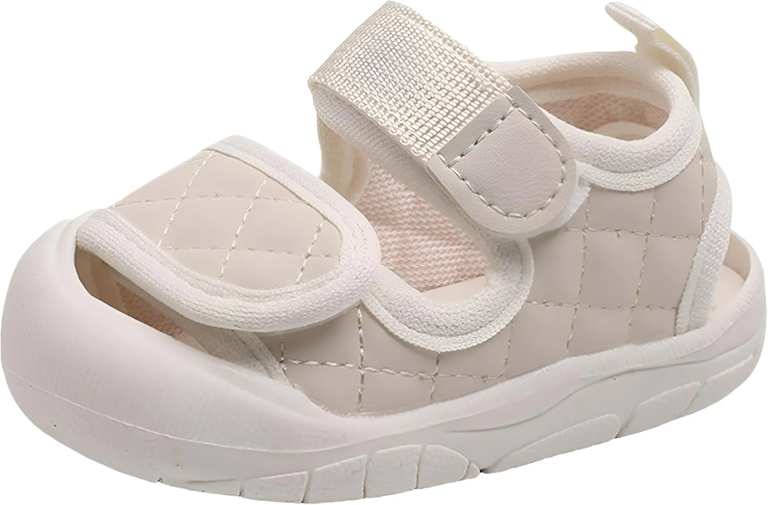 Toddler Boys Girls Summer Adjustable Sandals Lightweight Closed-Toe Anti-Slip Rubber Sole Sandal Baby First Walking Shoes Size 4-9