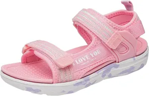 Toddler Sandals Girls Boys Beach Sandals Adjustable Strap Open Toe Sandal Flat Casual Summer Sport Shoes for Kids
