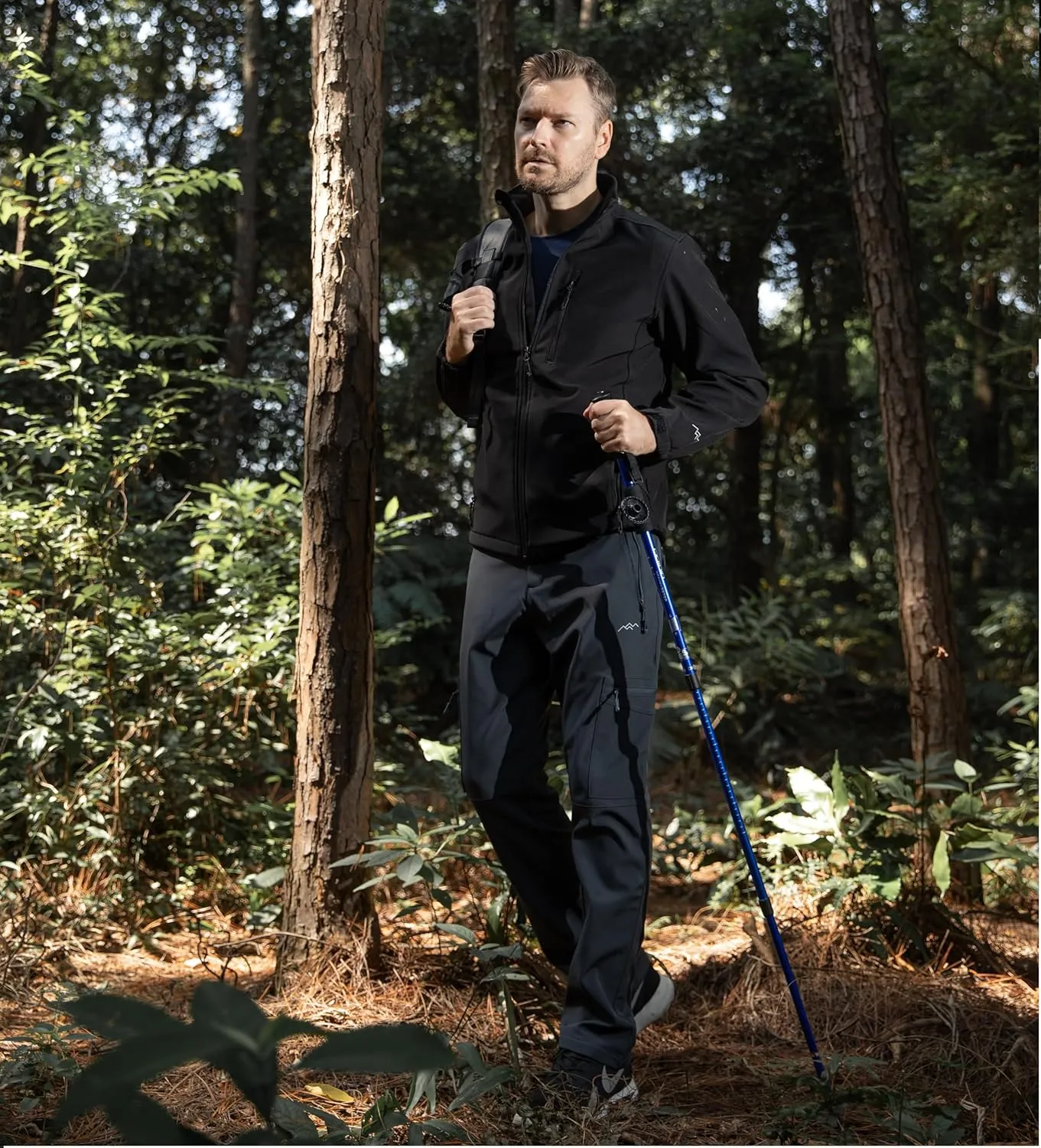 TRAILSIDE SUPPLY CO. Men's Fleece Lined Insulated Pants Softshell Pants,Water and Wind-Resistant