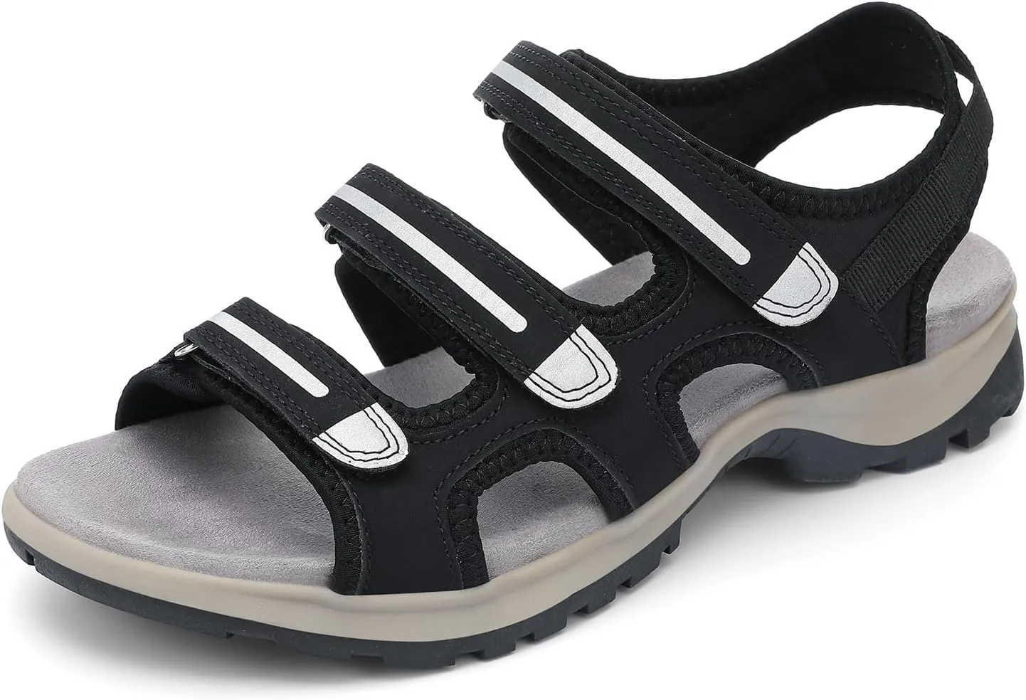 UBFEN Womens Hiking Sandals Comfortable Walking Arch Support Adjustable Straps Breathable and Durable for Outdoor Adventures Travel Beach