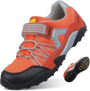 UOVO Boys Shoes Boys Running Sneakers Tennis Hiking Shoes Kids Athletic Outdoor Fashion Sneakers Slip Resistant (Toddler/Little Boys) (12.5 M US Little Kid, Orange-5)