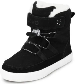UOVO Boys Snow Boots Winter Waterproof Slip Resistant Fur Lined Outdoor Shoes(Little Kid/Big Kid)