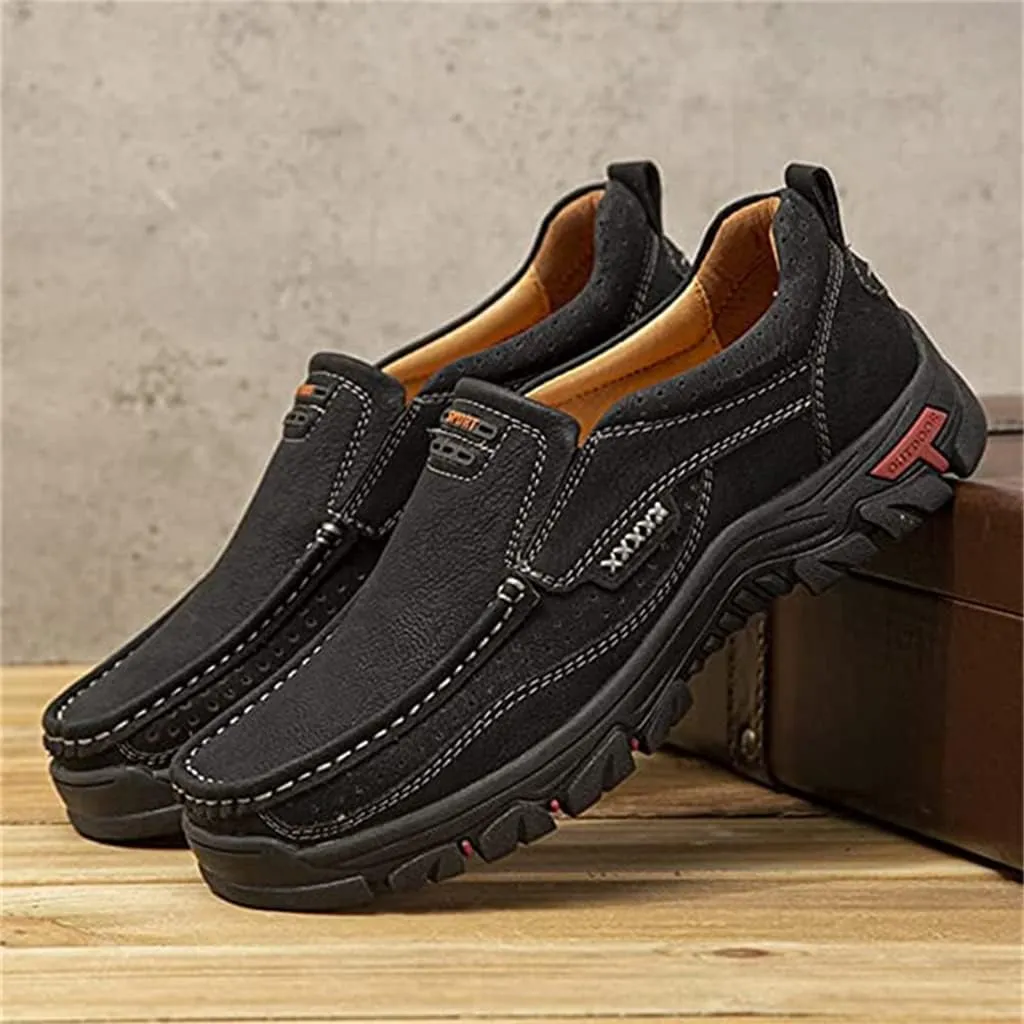 Veslexth Mens Classic Walking Loafers Men Leather Leisure Driving Slip On Sneakers Casual Soft Outdoor Comfortable Dress Shoes