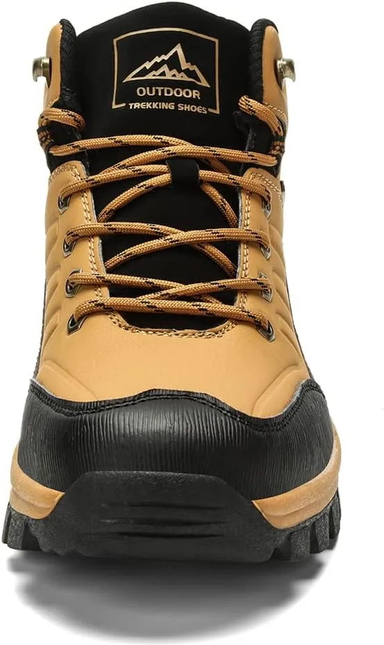 Veslexth Mens Snow Boots Insulated Waterproof Winter Shoes Non-slip Outdoor with Removable Lining for Men Fur Lined Casual Hiking Lightweight Anti-Slip Water-Resistant Footwear