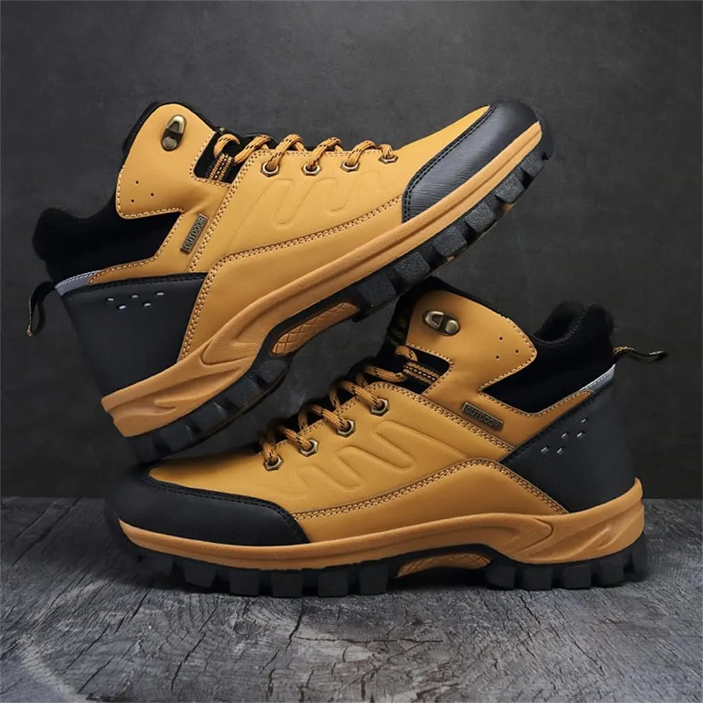 Veslexth Mens Snow Boots Insulated Waterproof Winter Shoes Non-slip Outdoor with Removable Lining for Men Fur Lined Casual Hiking Lightweight Anti-Slip Water-Resistant Footwear